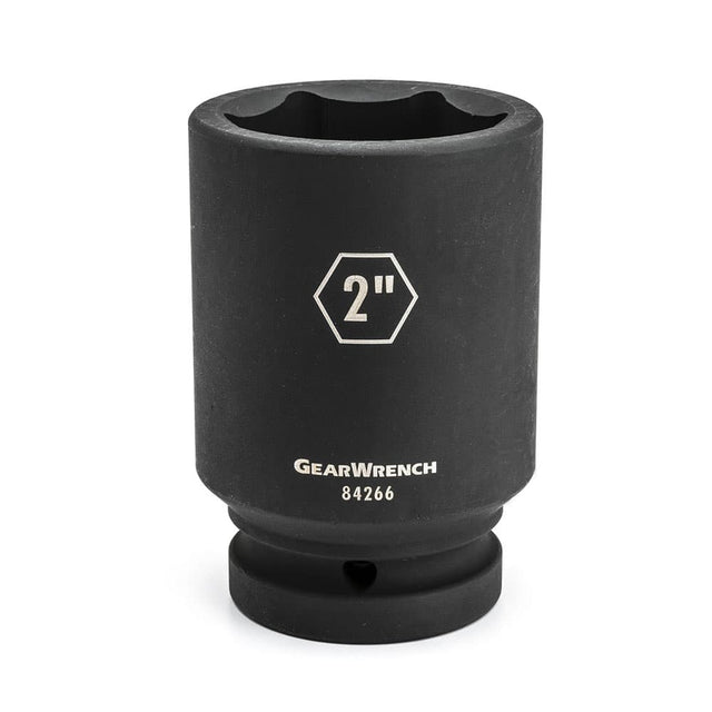 GearWrench 84273 1" Drive 6 Point Deep Impact SAE Socket 2-9/16" for Heavy-Duty Fastening
