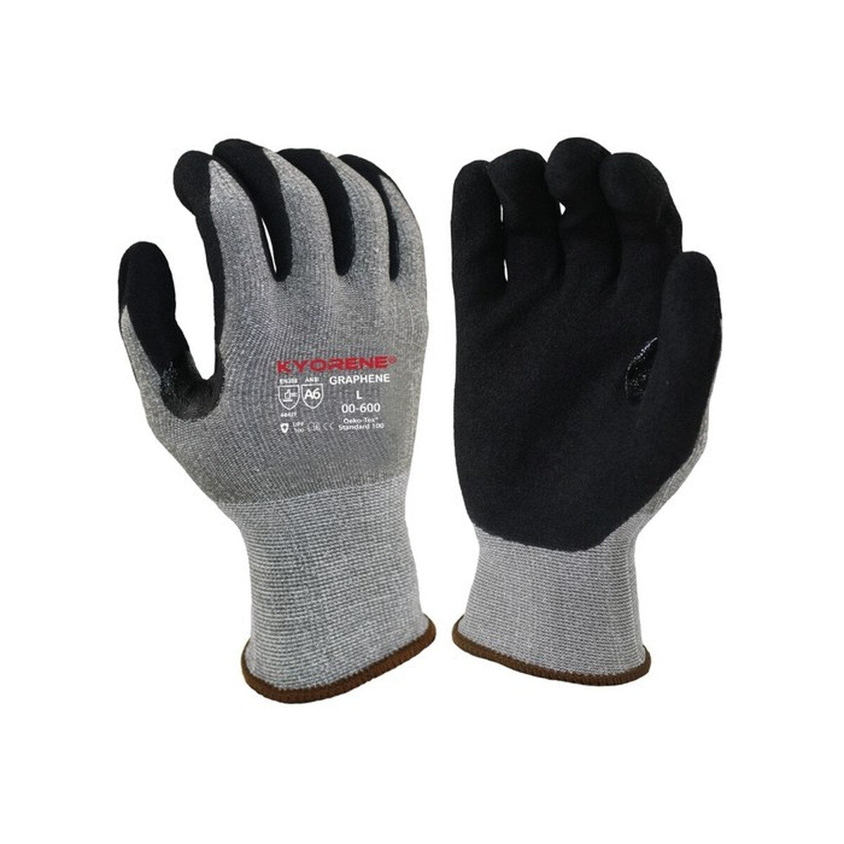 Armor Guys 00-600-XL 13 Gauge Graphene MicroFoam Nitrile Palm Coated A6 Cut Gloves XL