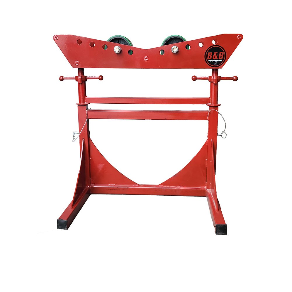 B&B Pipe Tools 3807 Mega Roller-6,000 Lb Cap w/Urethane Over Steel Wheels. Tall