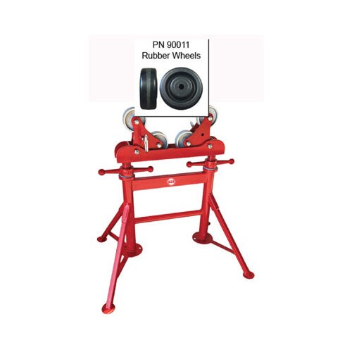 B&B Pipe Tools 4380 Pipe Roller w/ Rubber Wheels