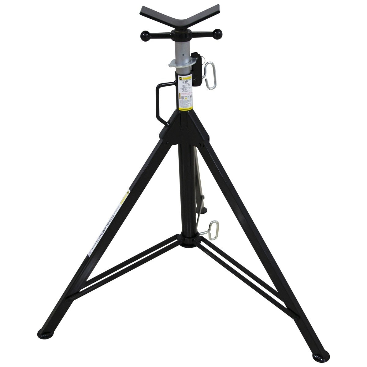 BB Sumner 3610 Hi Boy Jack with V-Head Adjustable 39-72 in 1000 lb Capacity - 3