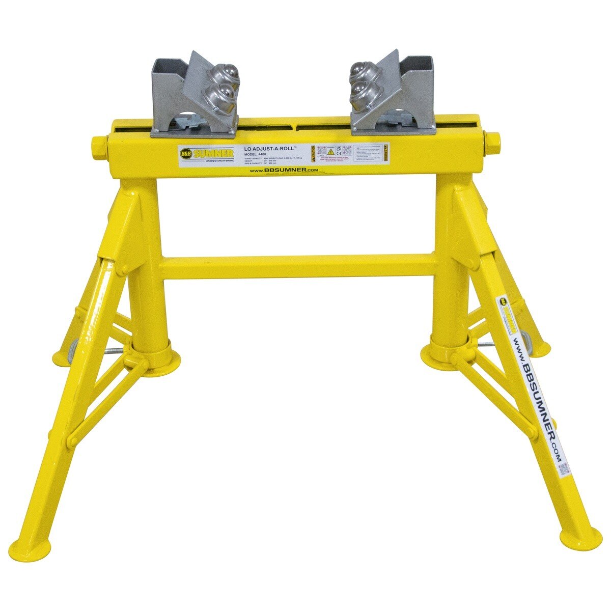 BB Sumner 4400BTH Lo Adjust-A-Roll Stand with Stainless Steel Ball Transfer Head - 2
