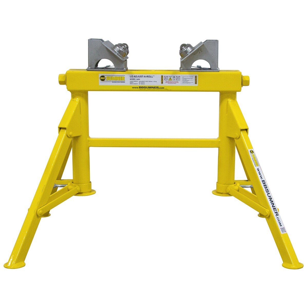BB Sumner 4400BTH Lo Adjust-A-Roll Stand with Stainless Steel Ball Transfer Head - 3
