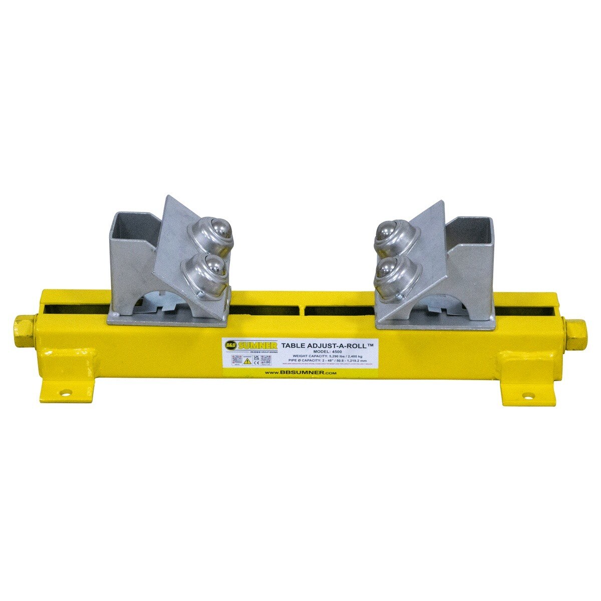 BB Sumner 4500BTH Table Adjust-A-Roll with Stainless Steel Ball Transfer Head - 2