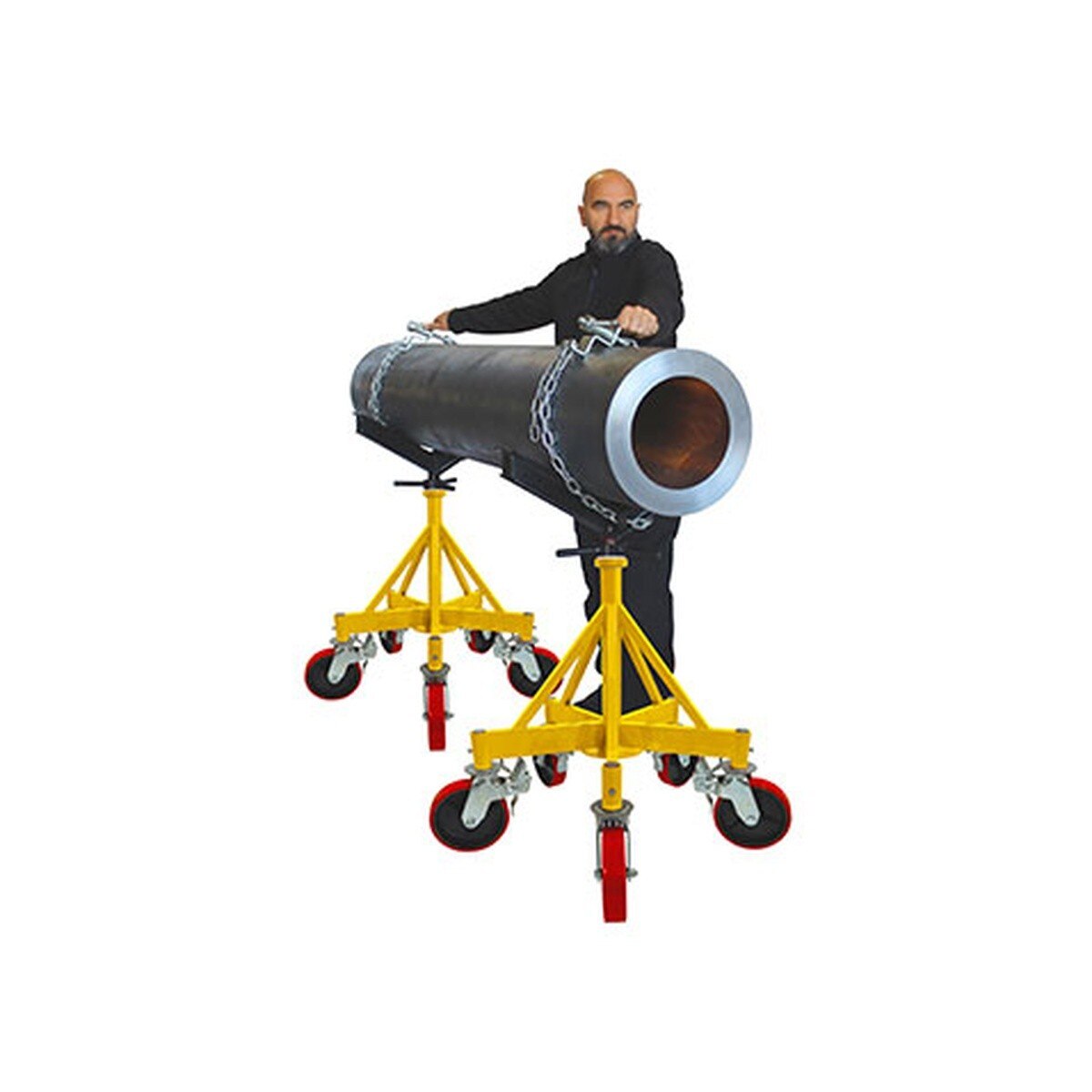 BBSUMNER 3500 Max Jax with V-Head Pipe Jack Stand 5000 lb 32-44" - 3
