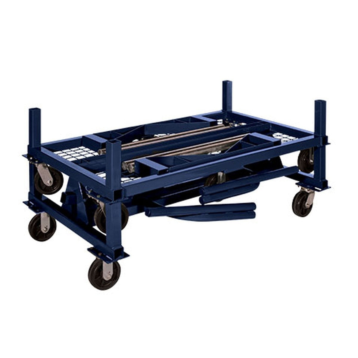 BBSumner PSC2 Pipe Stacker Cart 2 with Mesh Floor 2000 lb Capacity 57 x 34 x 39 in - 2