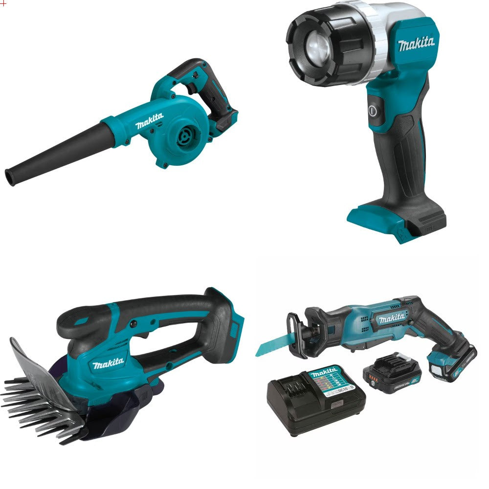 Makita BU02Z Floor Blower Kit W/ Flashlight and Shear and Impact Driver