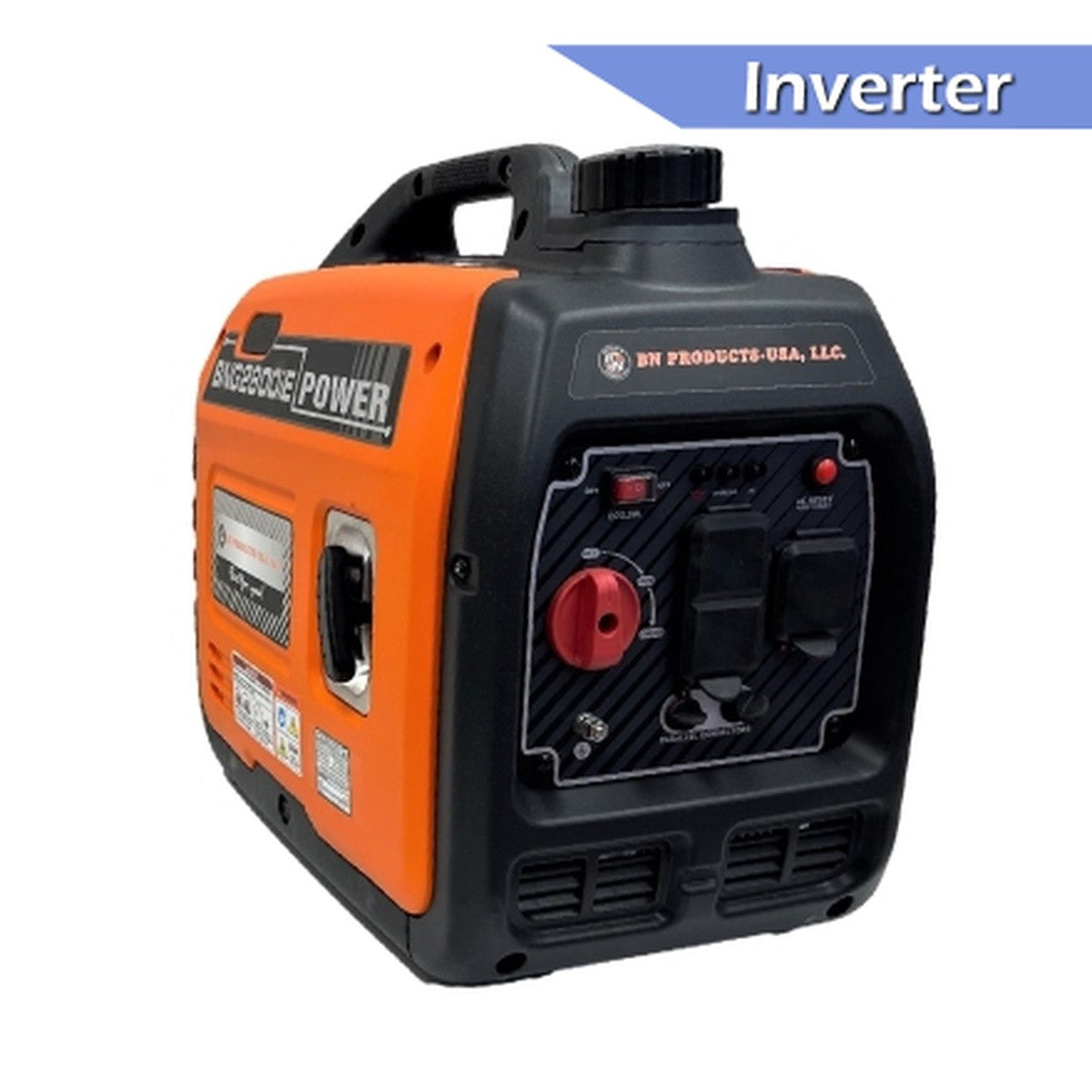Benner-Nawman BNG2800iE 2800W Rated 3000W Max Inverter Generator Recoil Start Enclosed Frame - 3