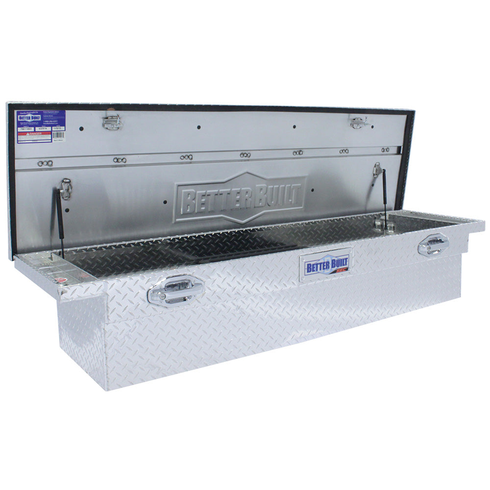 Better Built 79011002 71in Saddle Truck Box, Low-Profile, Brite Aluminum - 2