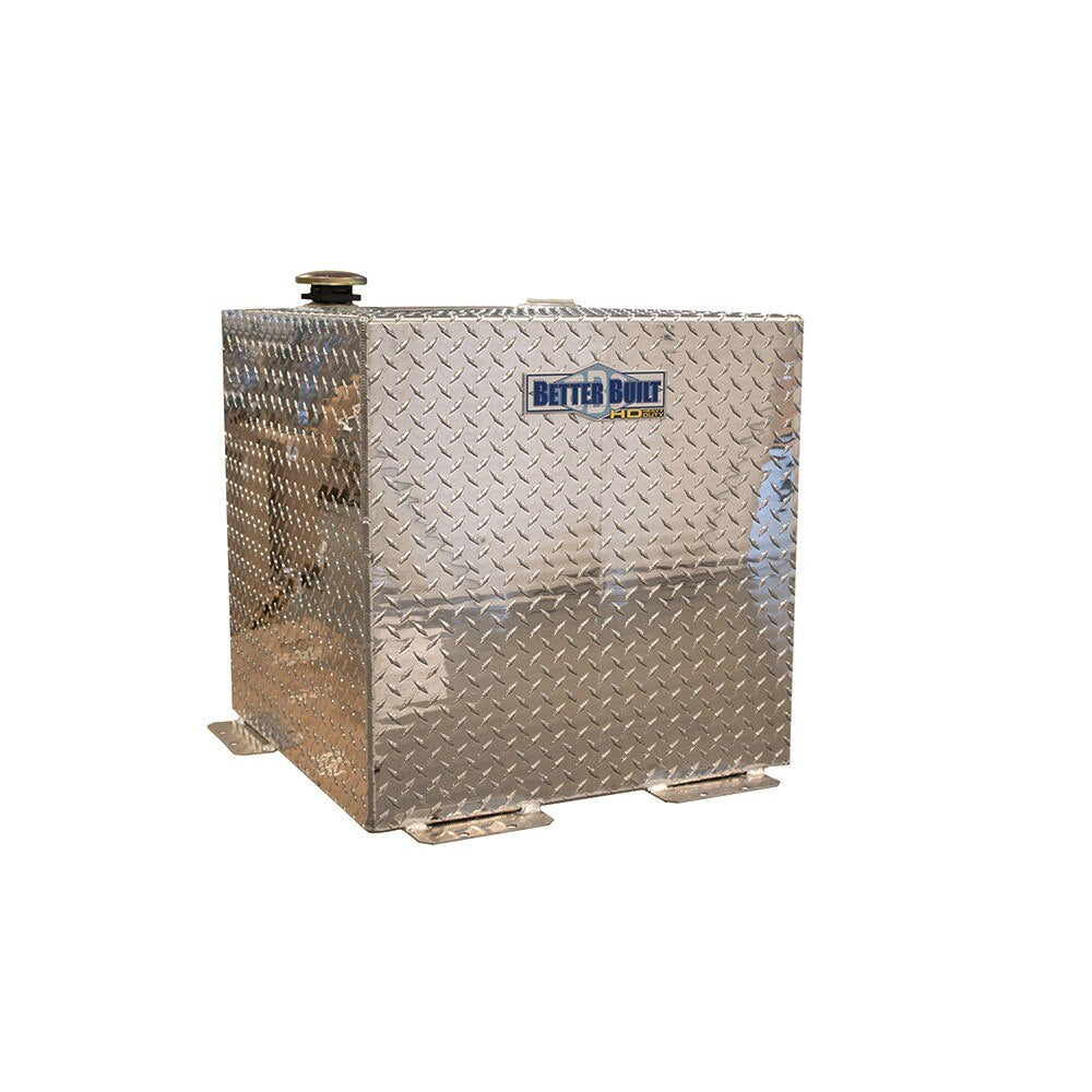 Better Built 37024152 50 Gallon Square Transfer Tank, Aluminum, Brite
