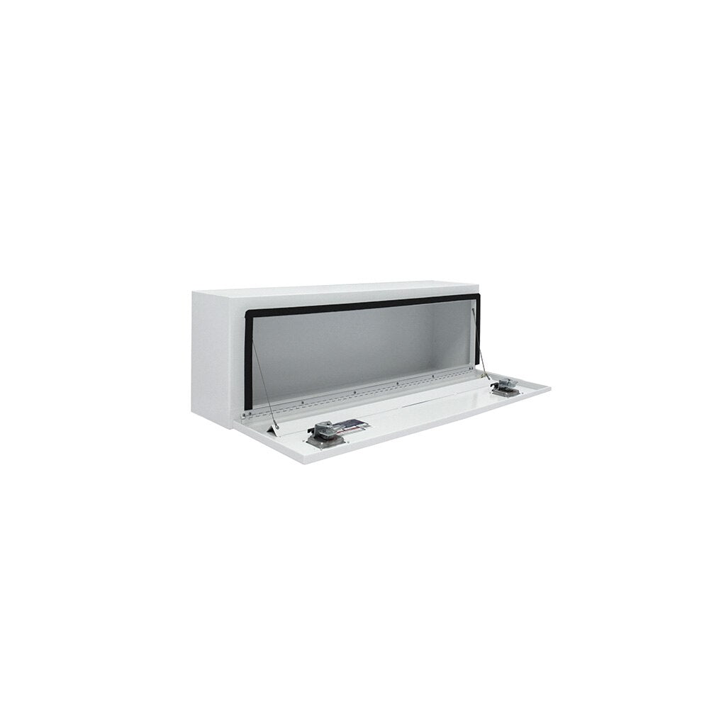 Better Built 64210150 60" Crown Hi-Side Truck Tool Box, Single Door, Steel, White - 2
