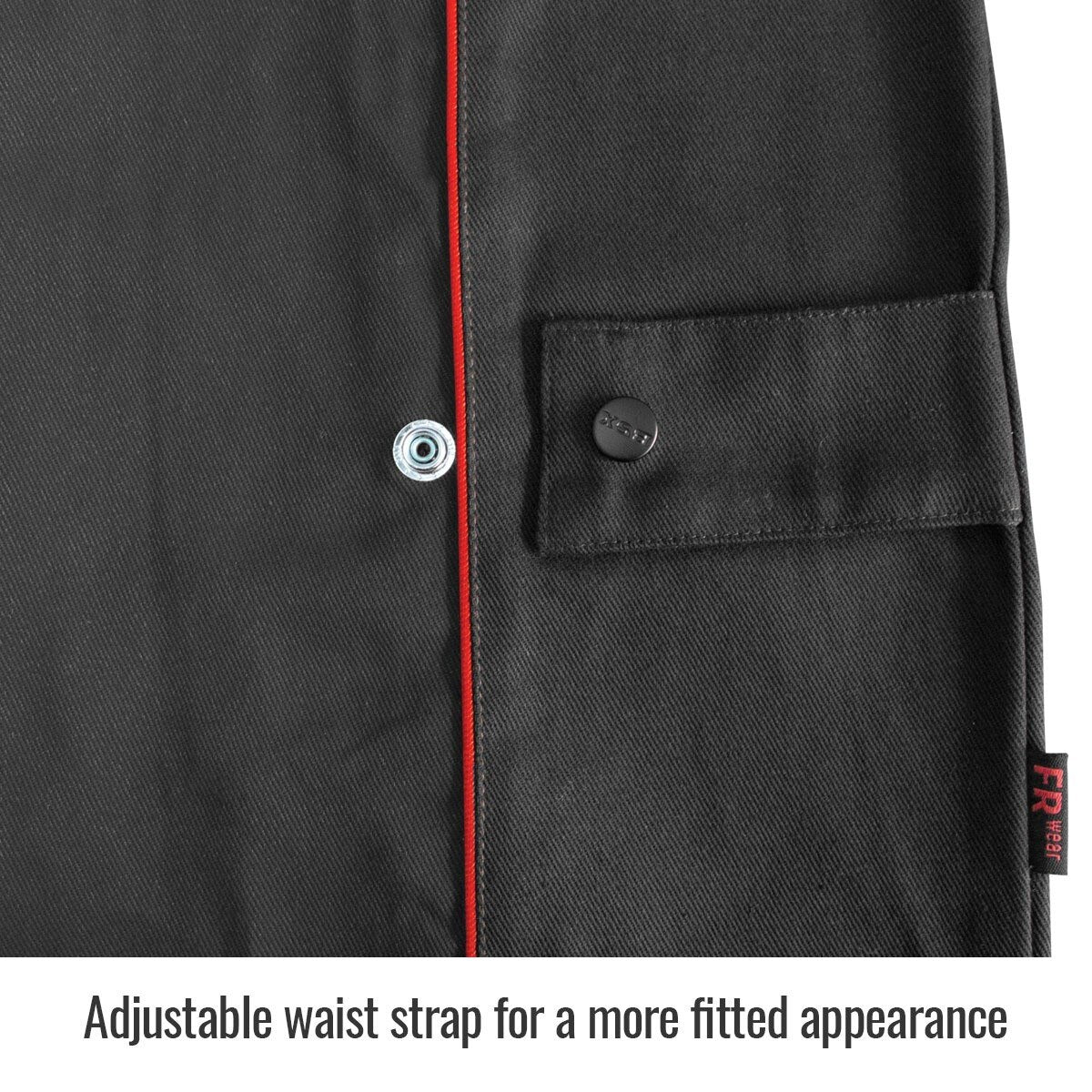 Black Stallion B9C-2X 9 oz FR Cotton Contoured Welding Jacket Black 2X - 3
