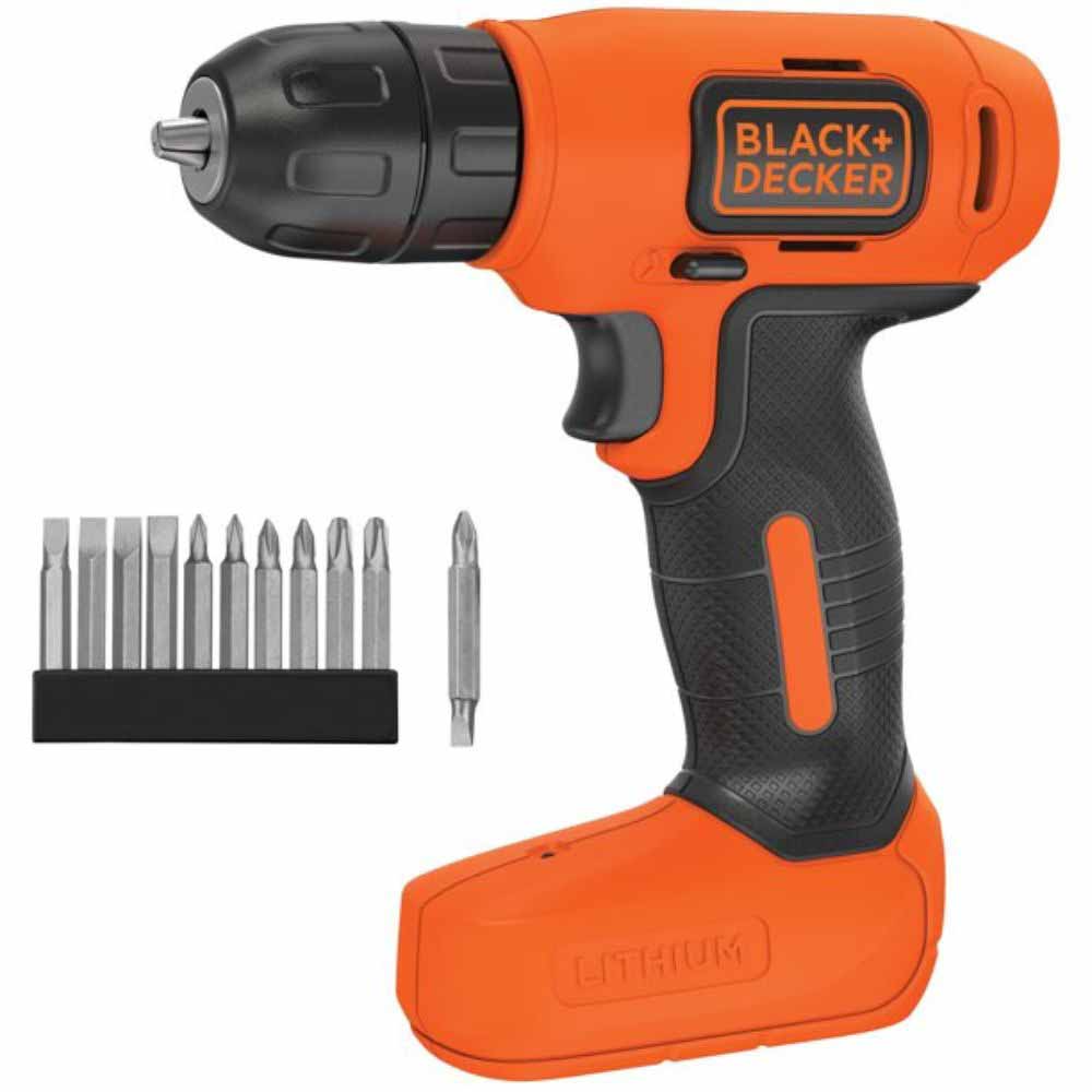 Black & Decker BDCD8BVA 8V MAX DRILL W/10 BITS - 5