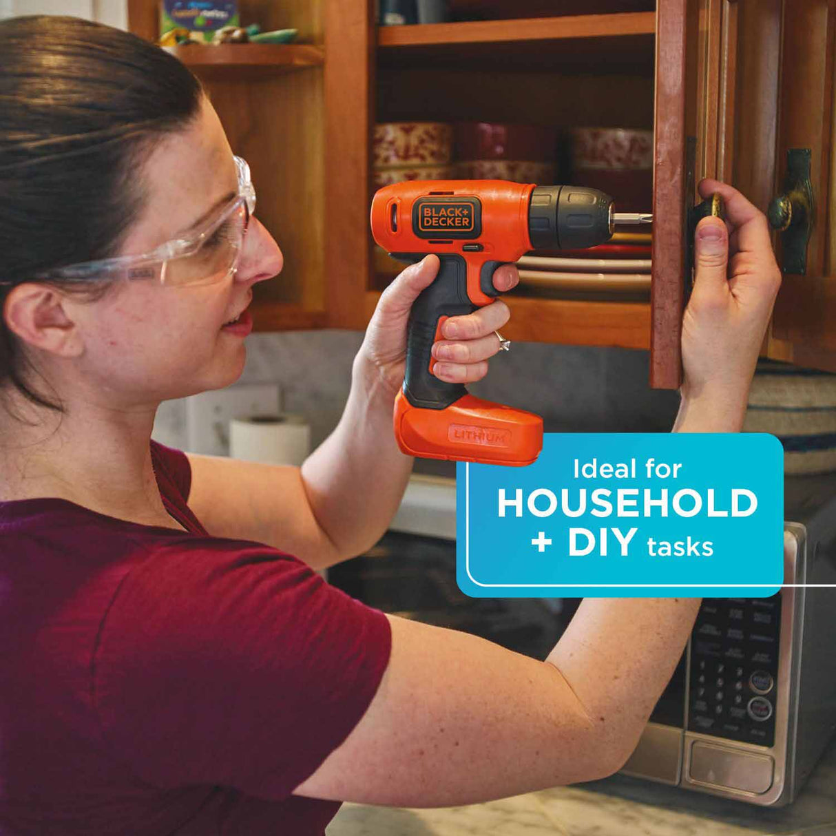 Black & Decker BDCD8C 8-Volt Lithium Ion (Li-ion) 3/8-in Cordless Drill with Battery - 6