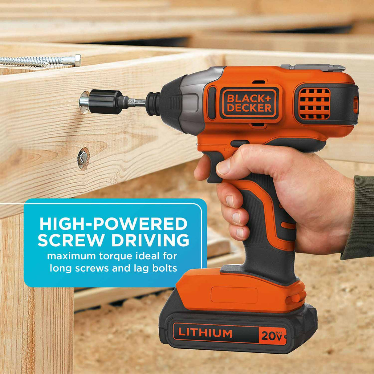 Black & Decker BDCI20C 20V MAX* Lithium Impact Drill (BDCI20C) - 6