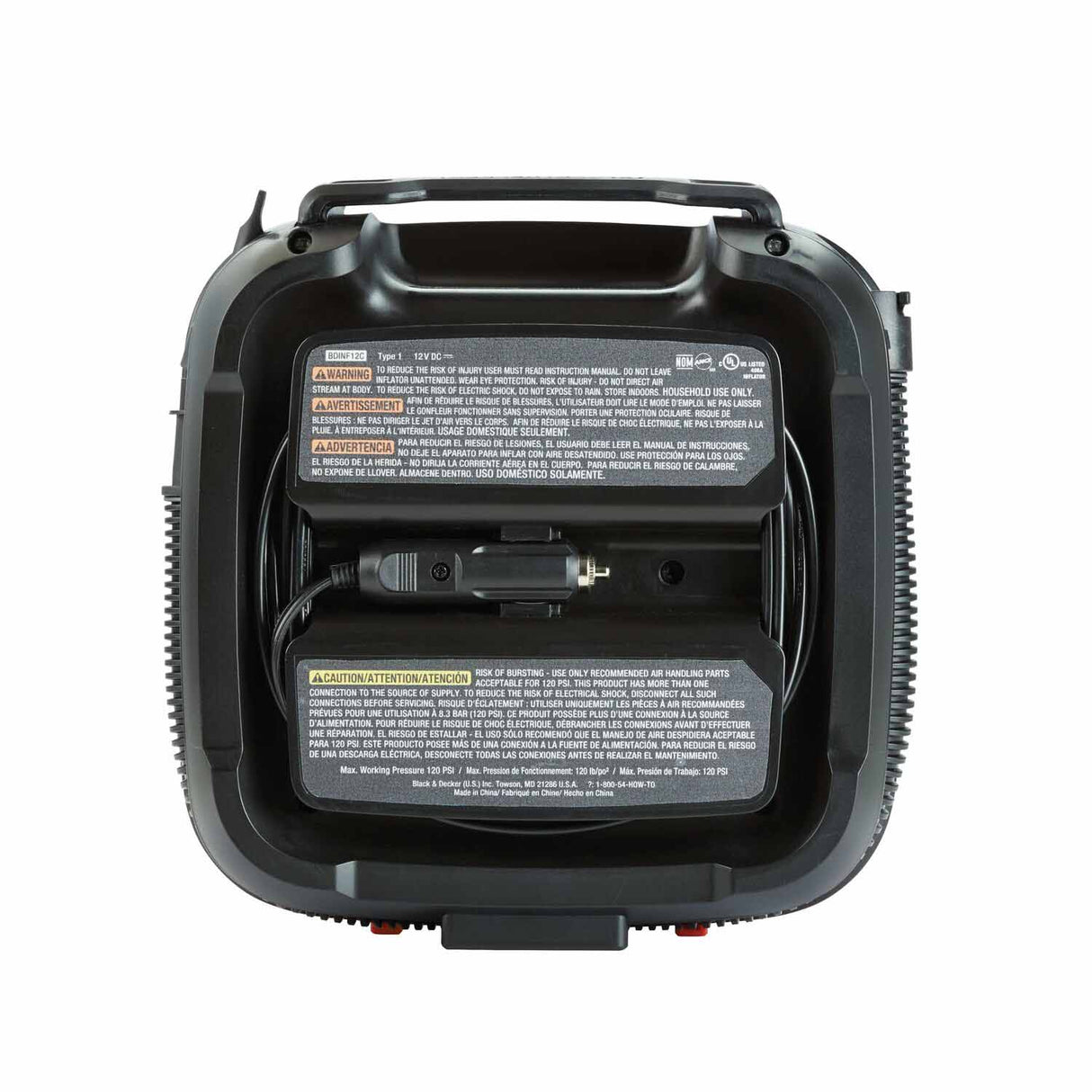 Black & Decker BDINF12C 12V DC Multi-Purpose Inflator - 4