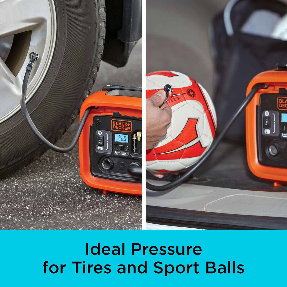 Black & Decker BDINF12C 12V DC Multi-Purpose Inflator - 7