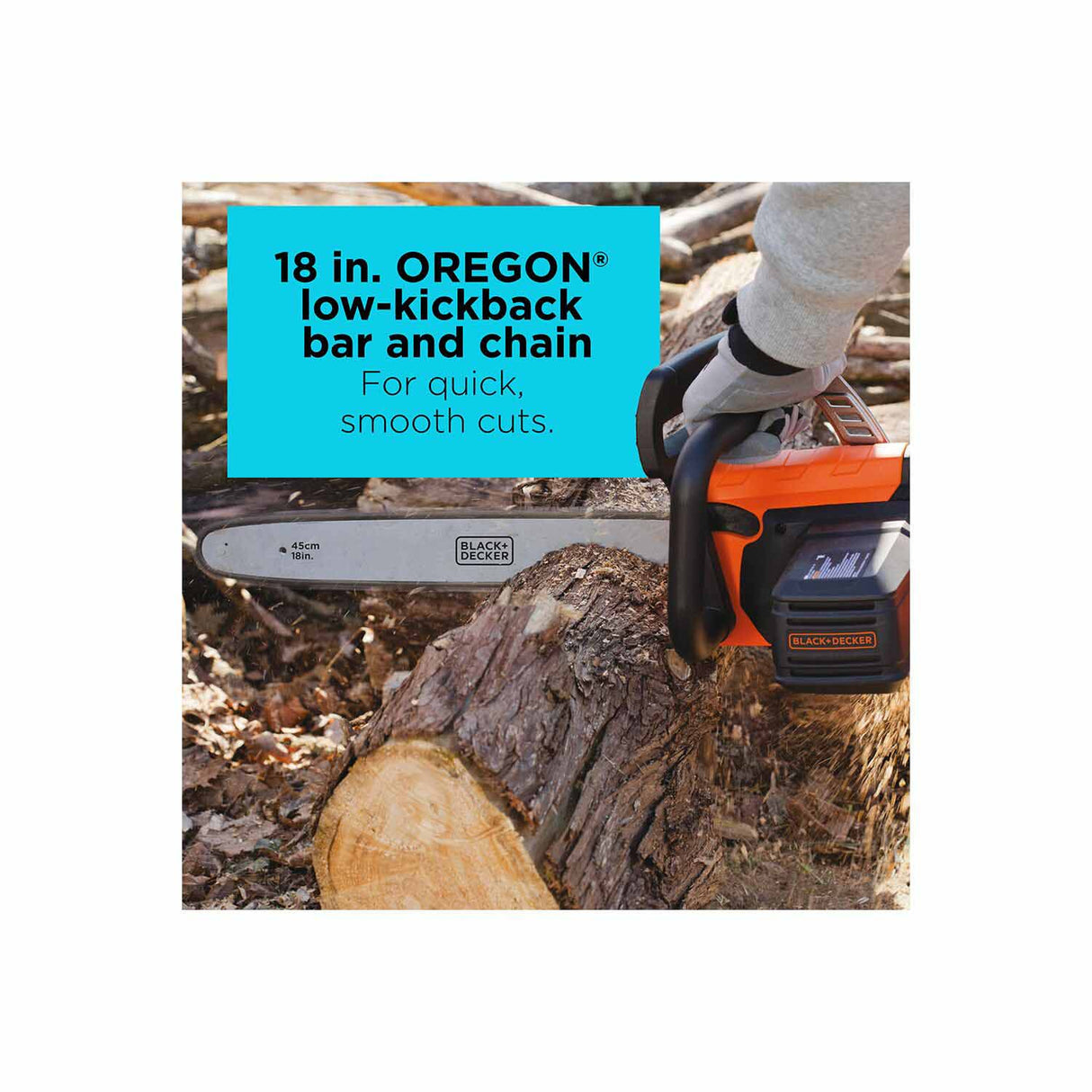 Black & Decker CS1518 15 Amp 18 in. Chainsaw (CS1518) - 5