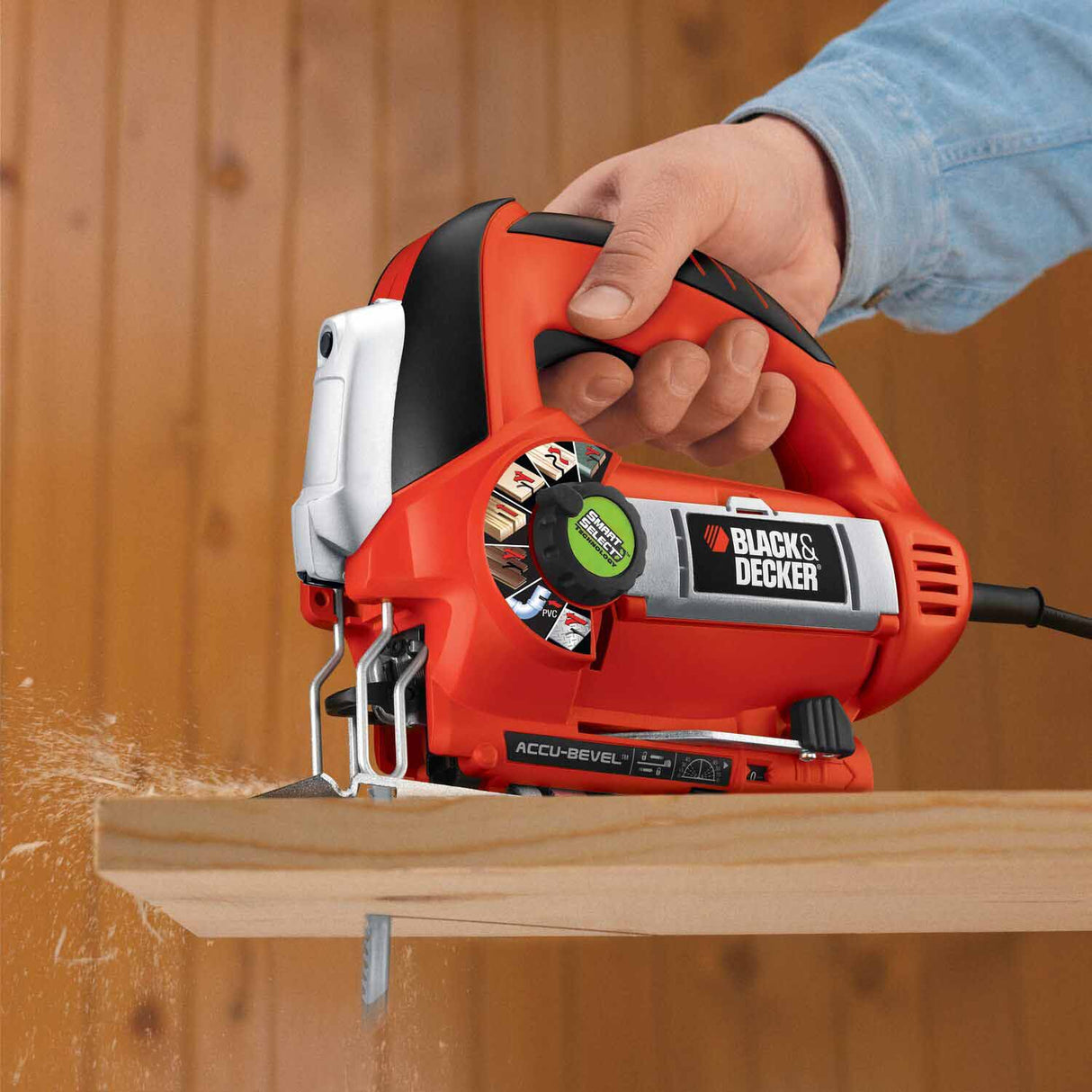Black & Decker JS670V Line Finder Orbital Jigsaw with Smart Select Technology - 10