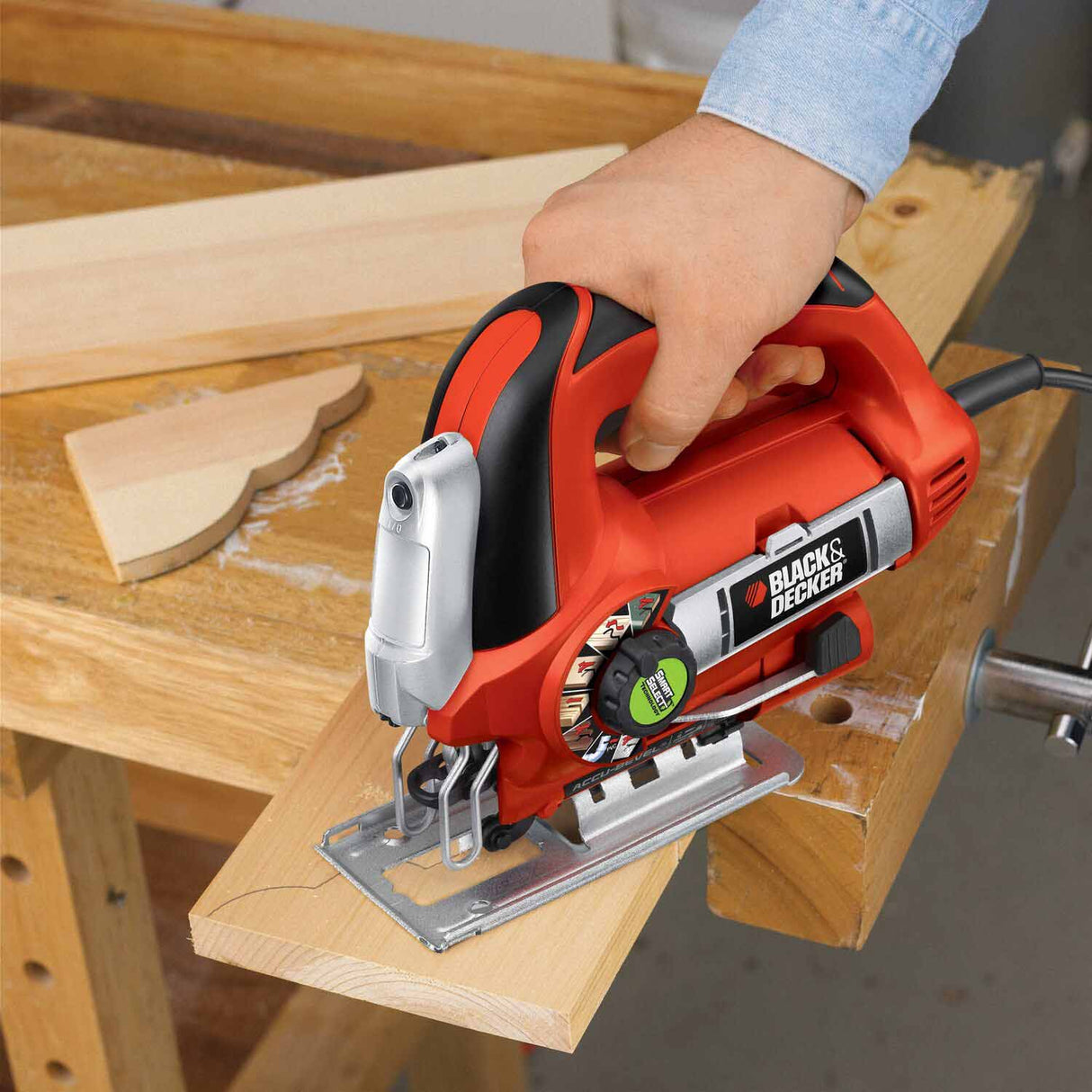 Black & Decker JS670V Line Finder Orbital Jigsaw with Smart Select Technology - 11