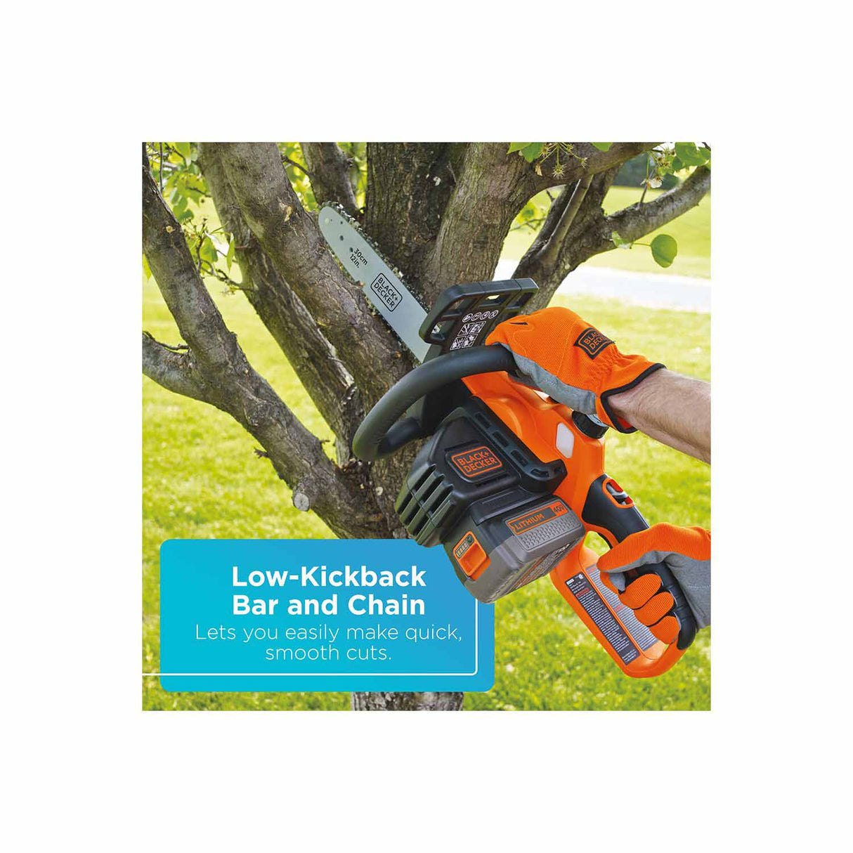 Black & Decker LCS1240 40V MAX* Lithium 12 in. Chainsaw (LCS1240) - 7