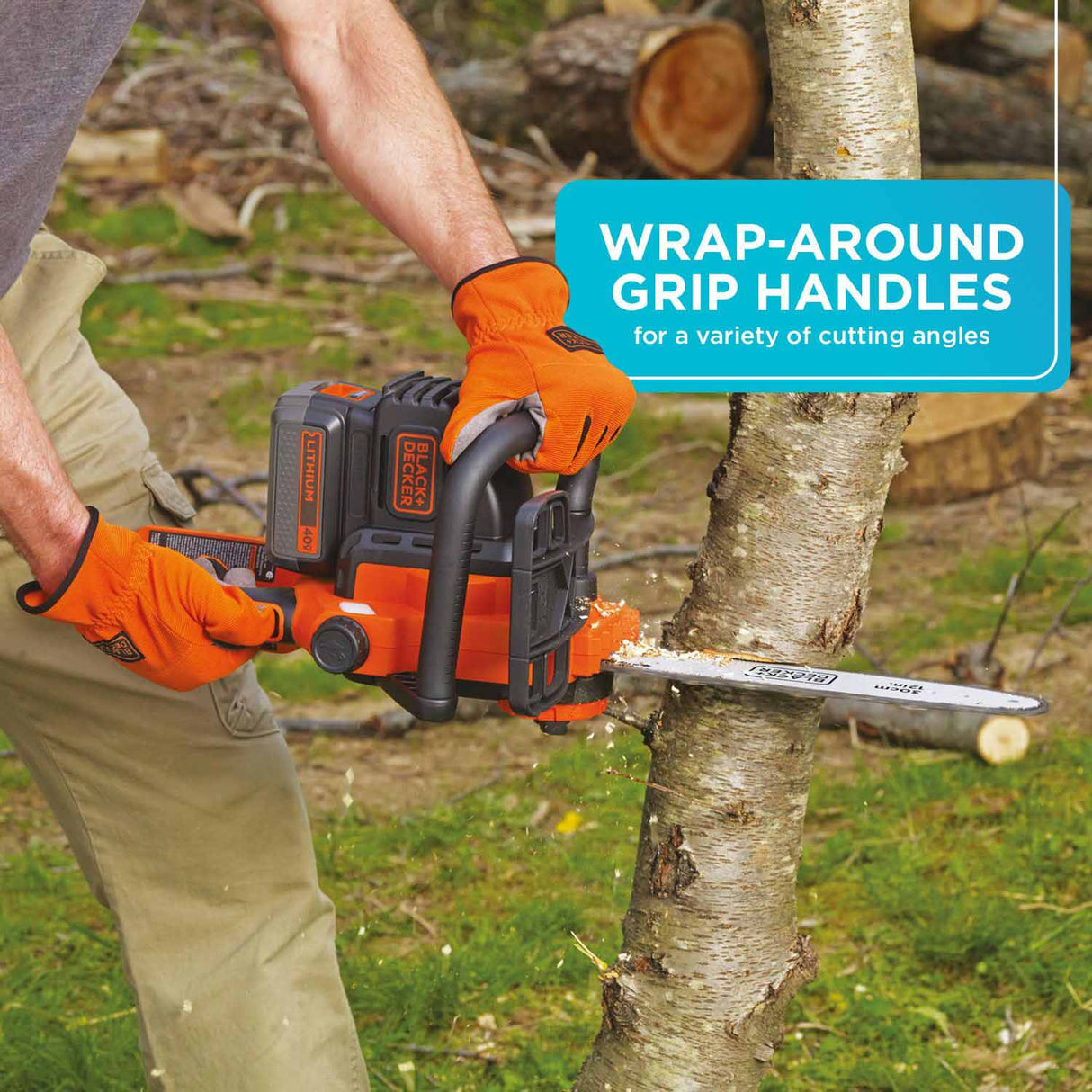 Black & Decker LCS1240 40V MAX* Lithium 12 in. Chainsaw (LCS1240) - 10