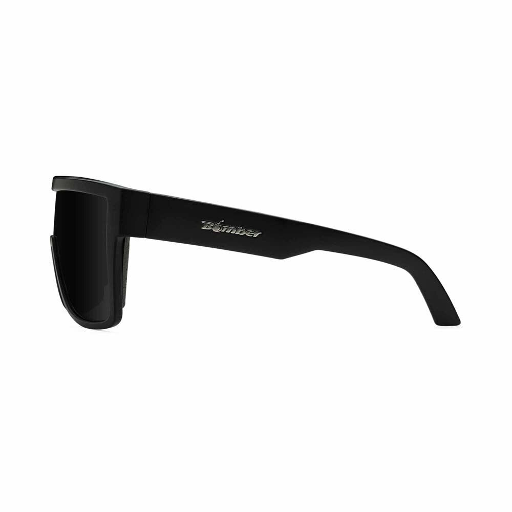 Bomber Eyewear BZ103 Buzz Safety Smoke Glasses with Removable Side Shields, Matte Black Frame - 5