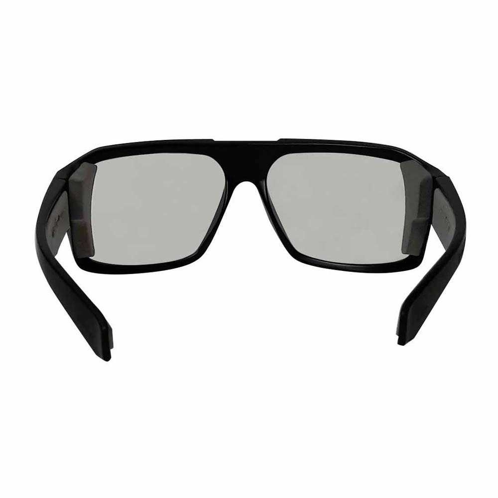 Bomber Eyewear M201 Photochromic Safety Glasses with Fire Red Orange Mirror Lens and Gray Foam - 4