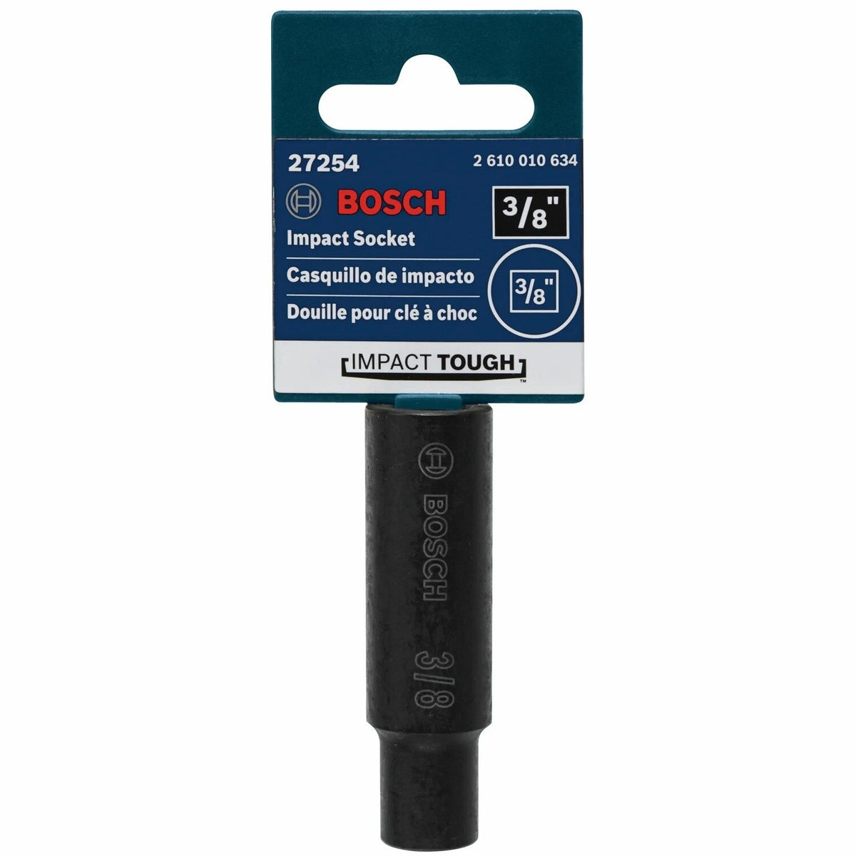 Bosch 27254 3/8" Impact Tough Deep Well Socket with 3/8" Shank Pack - 2