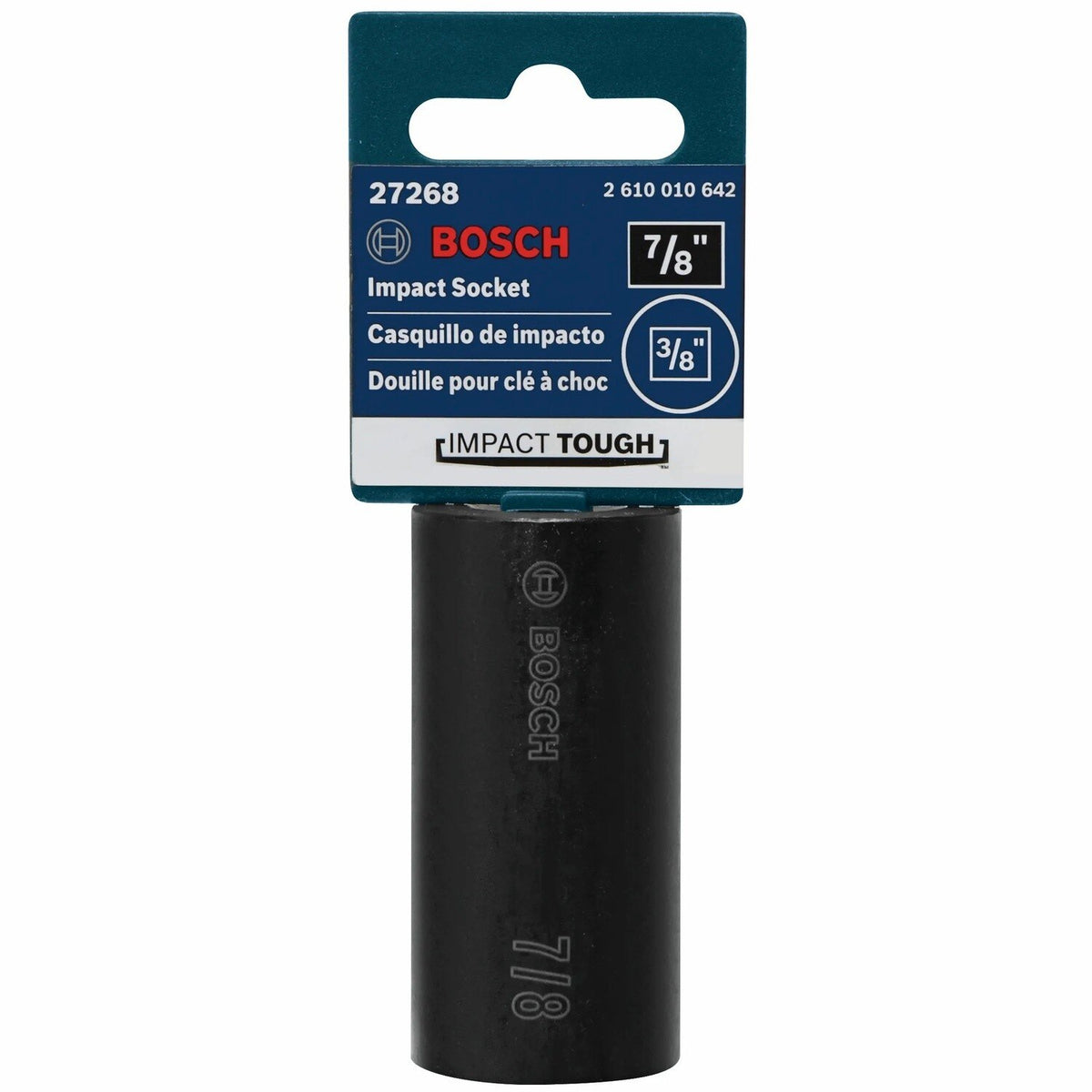 Bosch 27268 7/8" Impact Tough Deep Well Socket with 3/8" Shank Pack - 2