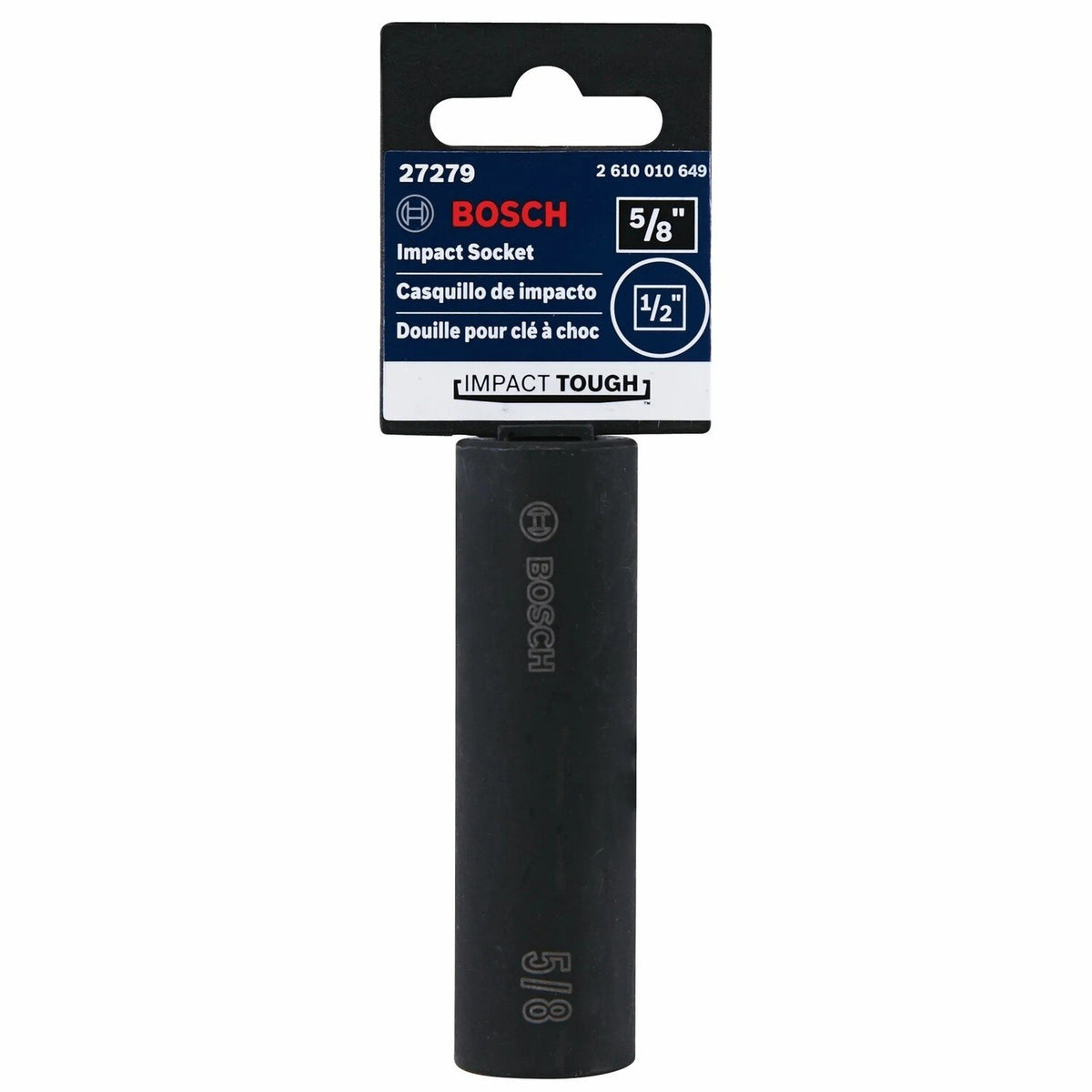 Bosch 27279 5/8" Impact Tough Deep Well Socket with 1/2" Shank Pack - 2