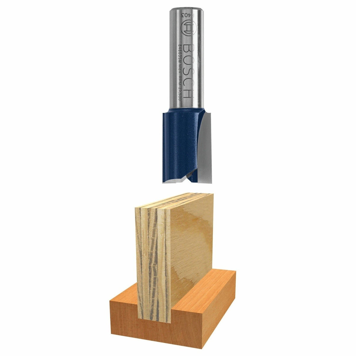 Bosch 84603M 23/32" x 1-1/4" Carbide Tipped Plywood Mortising Router Bit with 1/2" Shank - 3