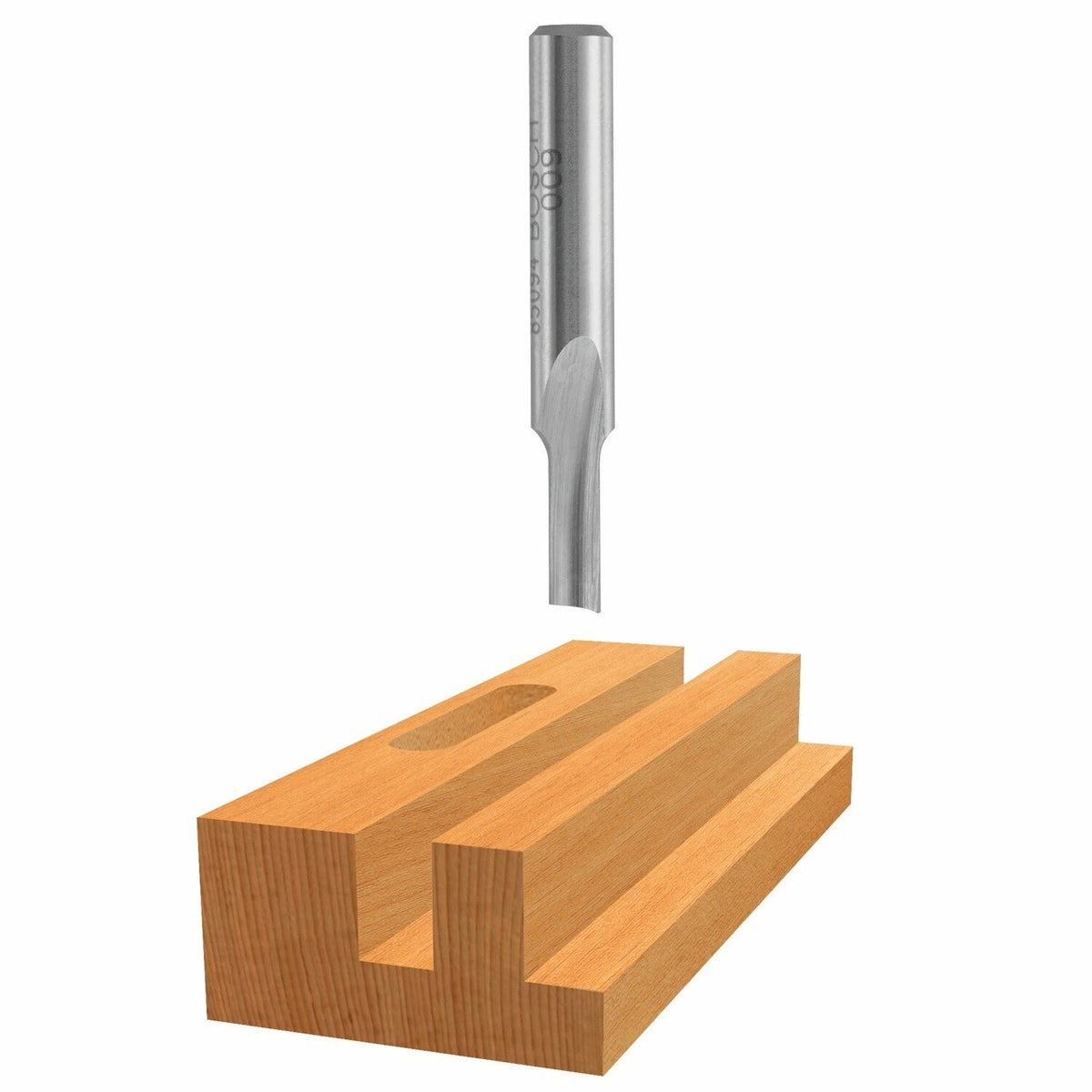 Bosch 85152 1/8" x 5/8" High Speed Steel 1-Flute Straight Router Bit