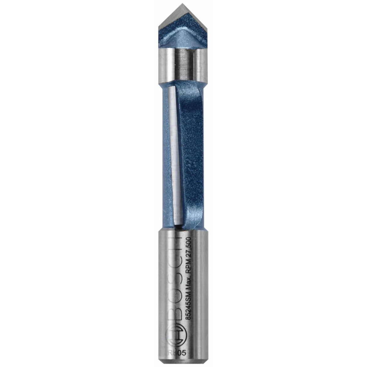 Bosch 85245SMC 3/8" x 1" Carbide-Tipped Single-Flute Shear Angle Pilot Panel Router Bit