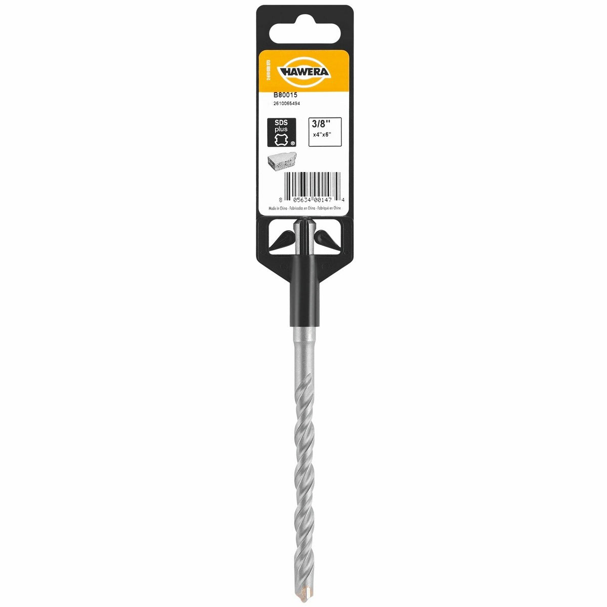 Bosch B80015 3/8" x 6" SDS-plus Rotary Hammer Bit for Concrete and Masonry - 2