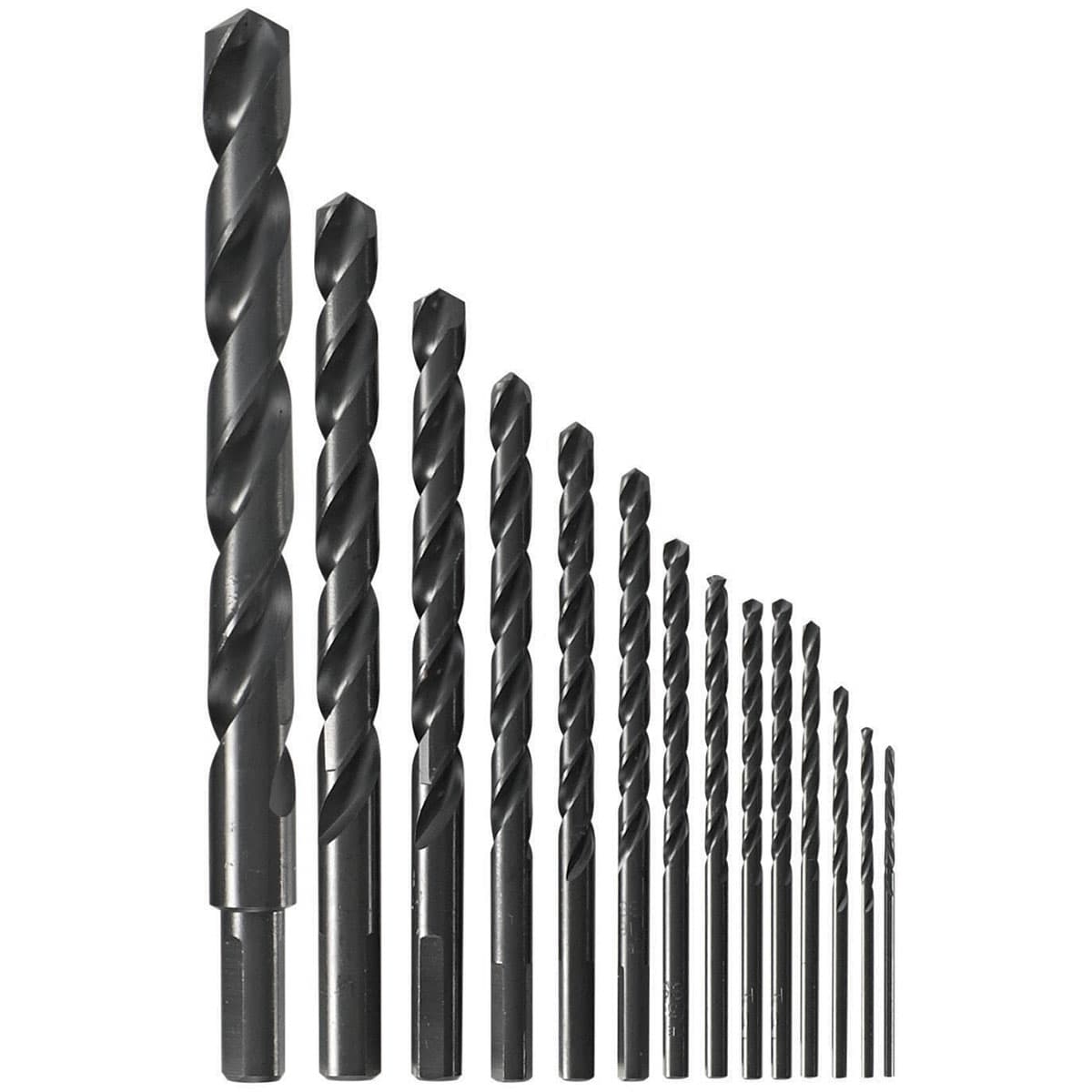Bosch BL14 Black Oxide Metal Drill Bit Set with Case for General Purpose Drilling (14 Pack)