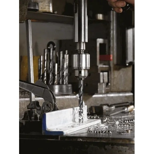 Bosch BL2162 35/64" x 6" Reduced Shank Black Oxide Drill Bit for Metal Drilling - 3