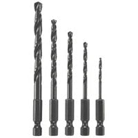 Bosch BL5IM Impact Tough Black Oxide Twist Drill Bit Set with Case (5 Pack) - 2