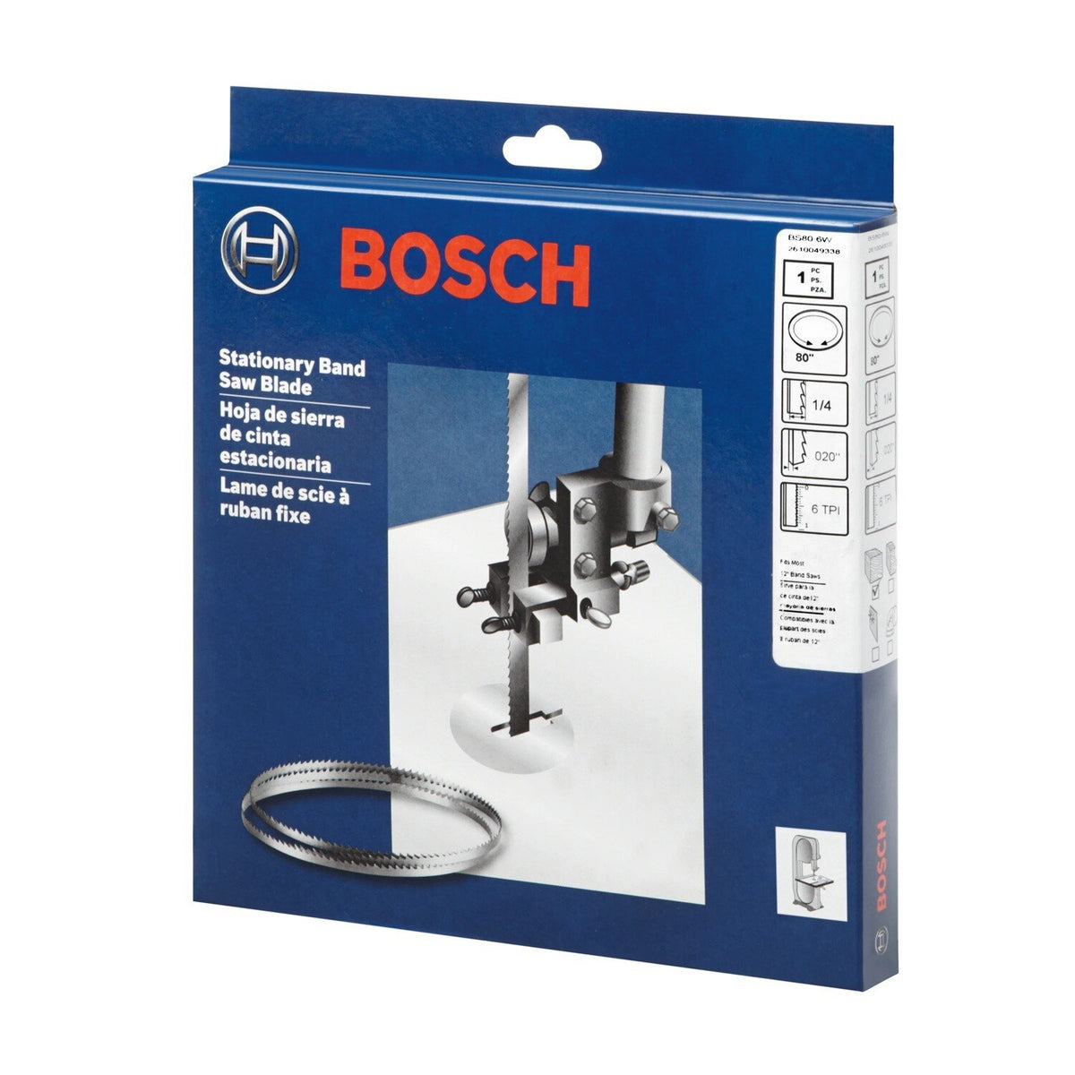 Bosch BS80-6W 80" 6 TPI General Purpose Stationary Band Saw Blade for Wood Cutting - 2