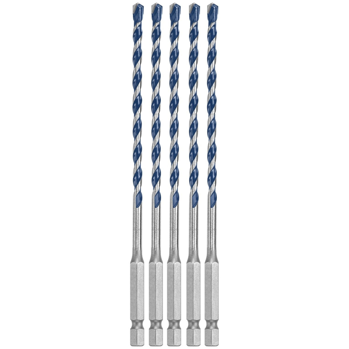 Bosch BXH045 3/16" x 6" Blue Xtreme Carbide Hammer Drill Bit for Concrete and Masonry (5 Pack)