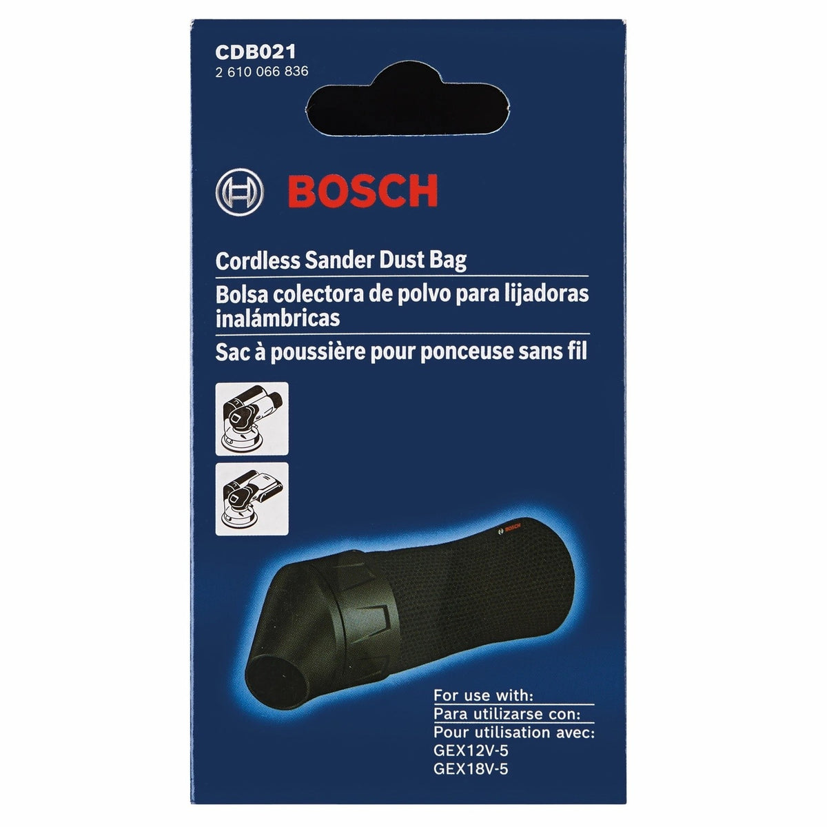 Bosch CDB021 Cordless Sander Dust Bag with Double Layer Cloth Filtration - 2