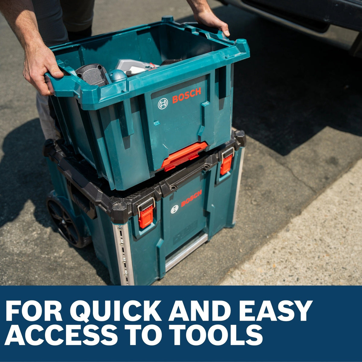 Bosch CRATE L-BOXX Contractor Open Top Storage Crate - 5
