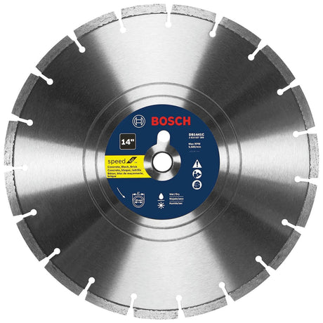 Bosch DB1441C 14" Premium Segmented Rim Diamond Blade-Universal Rough Cut