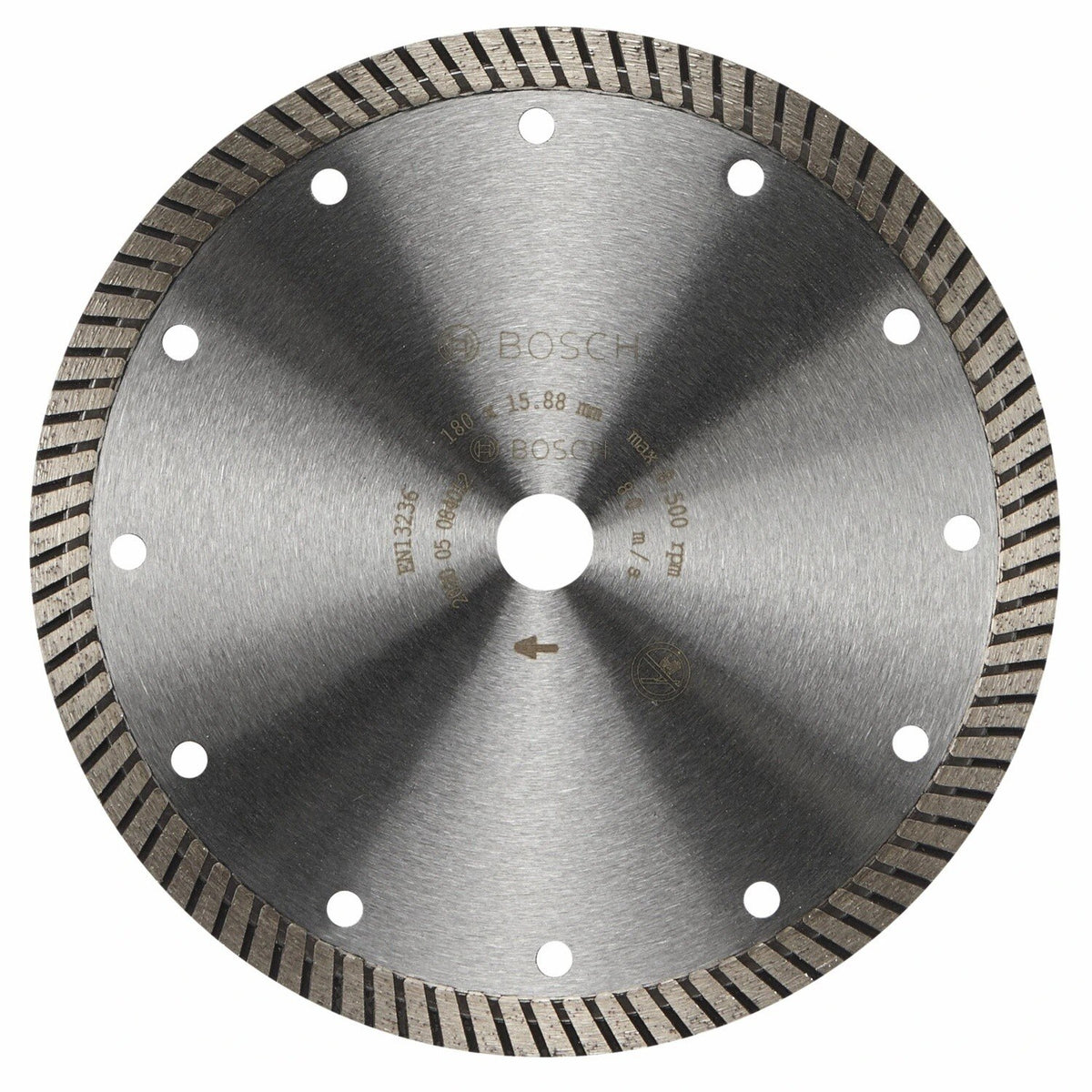 Bosch DB766P 7" Specialized Turbo Rim Diamond Blade for Porcelain Wet or Dry Cutting