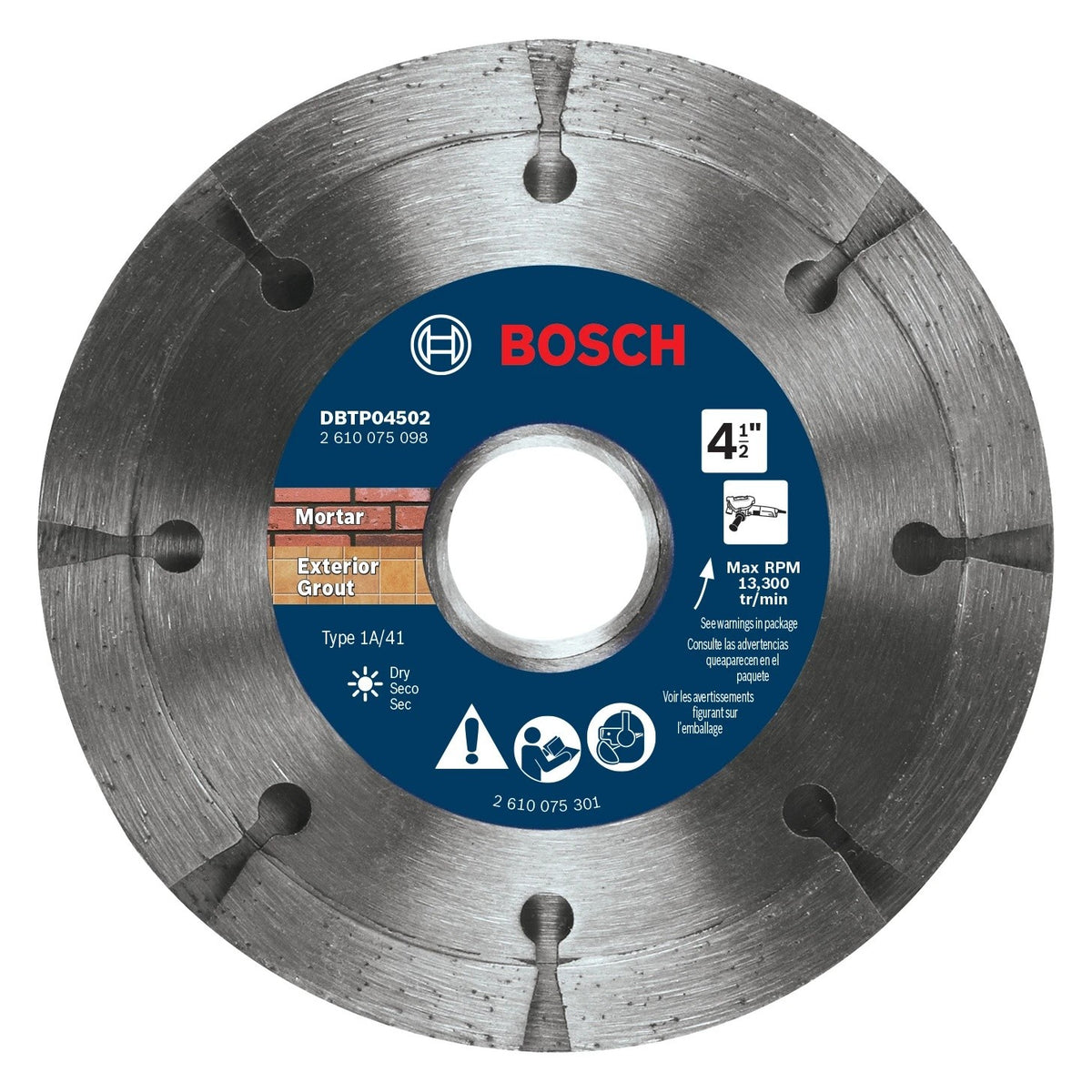 Bosch DBTP04502 4-1/2" Premium Sandwich Tuckpointing Wheel for Mortar Removal