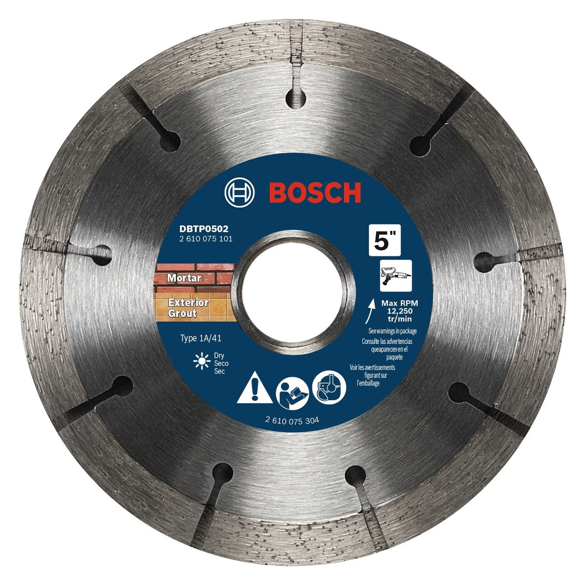Bosch DBTP0502 5" x 0.25" Premium Sandwich Tuckpointing Wheel for Mortar Removal