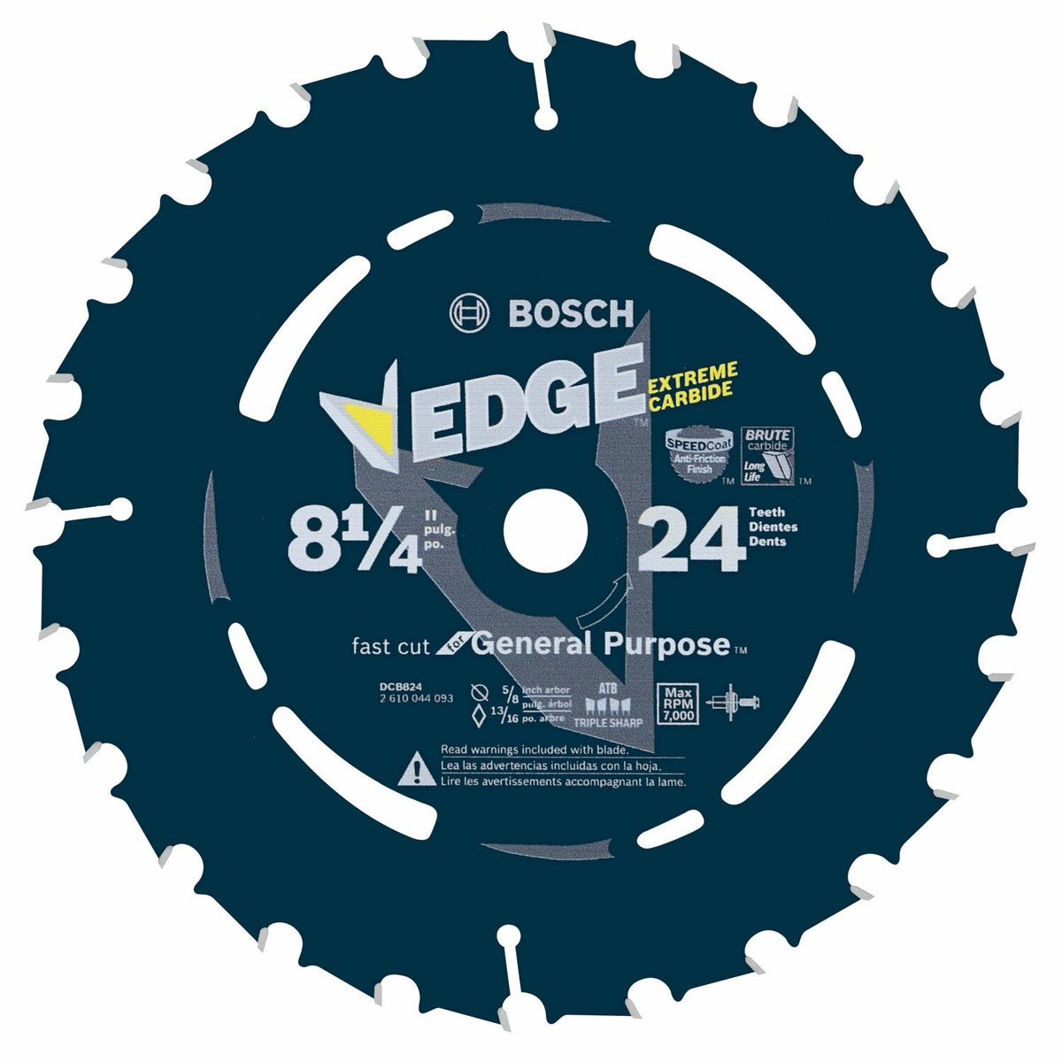 Bosch DCB824 8-1/4" 24 Tooth Edge Circular Saw Blade for Framing