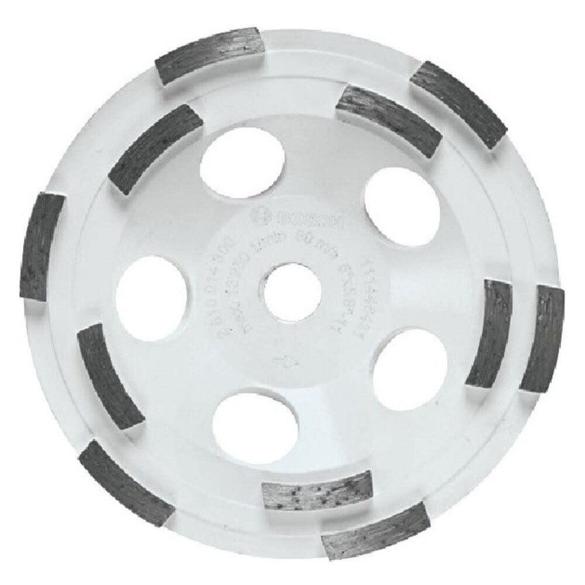 Bosch DCDR0501 5 in. Double Row Segmented Diamond Cup Wheel for Concrete Grinding (1 Pack)
