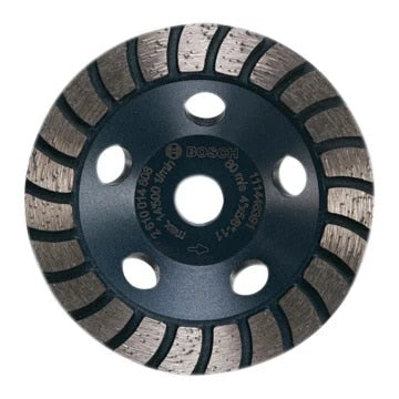 Bosch DCTH0401 4" Turbo Hubbed Diamond Cup Wheel for Concrete Grinding