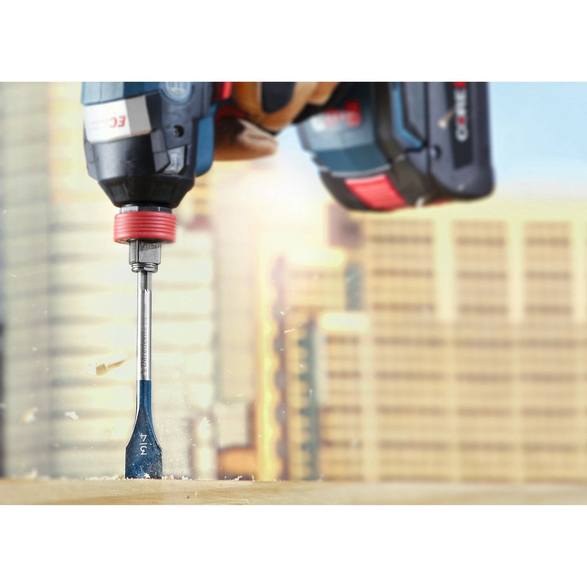 Bosch DSB1004 7/16" x 6" Daredevil Standard Spade Bit with Self Feeding Tip - 5